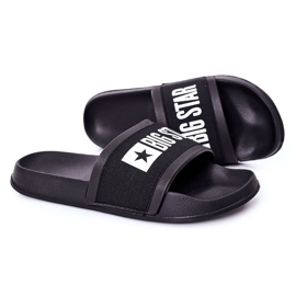 Pantofole nere Big Star HH174831 da uomo nero