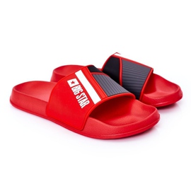 Pantofole da uomo Big Star HH174835 rosse rosso