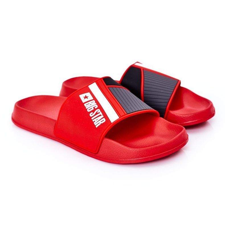 Pantofole da uomo Big Star HH174835 rosse rosso
