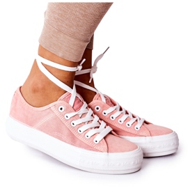 Sneakers da donna Lee Cooper LCW-21-31-0125L Corallo rosa