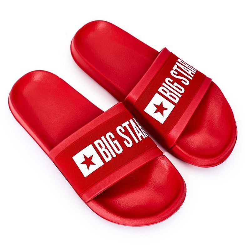 Pantofole da uomo Big Star HH174832 rosse rosso