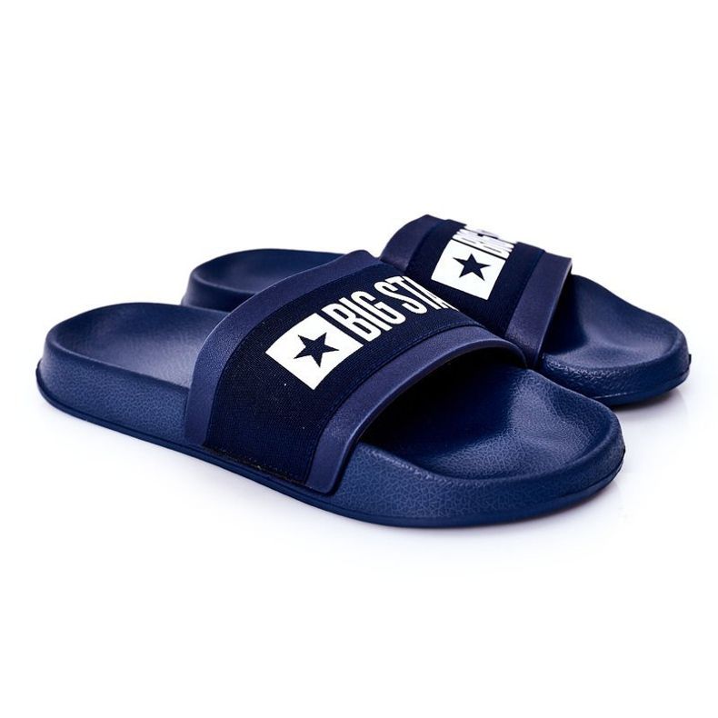 Pantofole da uomo Big Star HH174833 blu navy