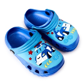 Pantofole in schiuma per bambini Crocs Blu Turchese Oscar