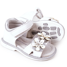 Apawwa Sandali per bambini con velcro Maysa bianco bianca