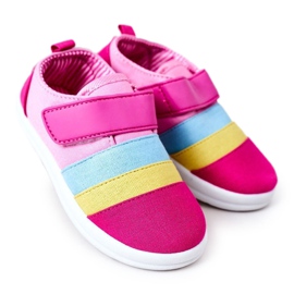Apawwa Sneakers Bambini Con Velcro Fucsia Marta rosa multicolore
