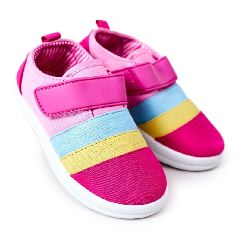 Apawwa Sneakers Bambini Con Velcro Fucsia Marta rosa multicolore
