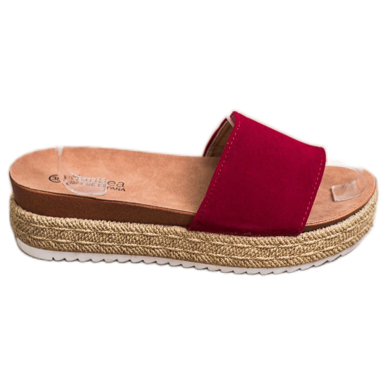 SHELOVET Pantofole classiche sulla piattaforma rosso