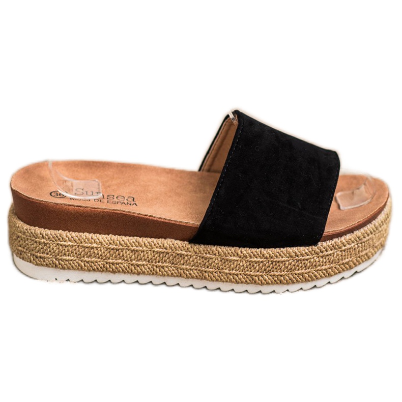 SHELOVET Pantofole classiche sulla piattaforma nero