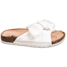 Forever Folie Comode pantofole in tessuto bianco