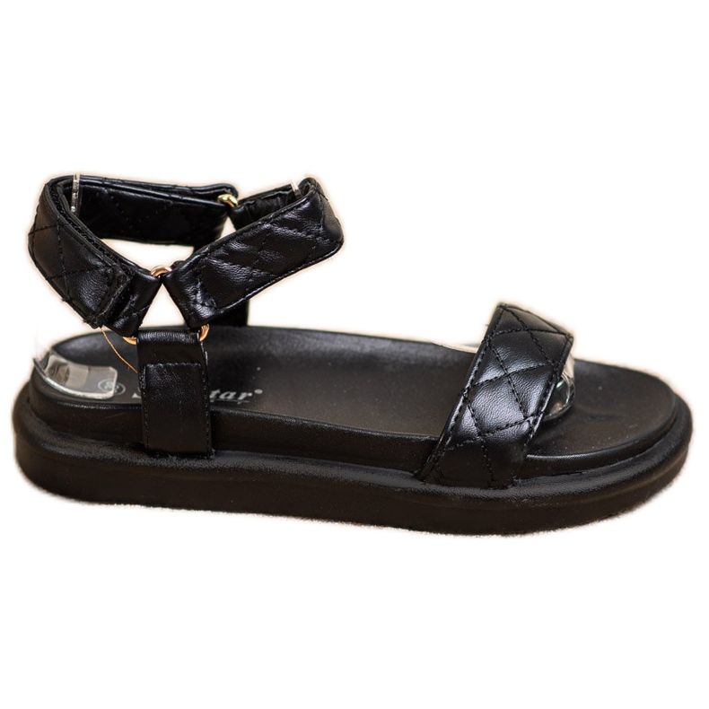 Seastar Sandali Neri Con Ecopelle nero