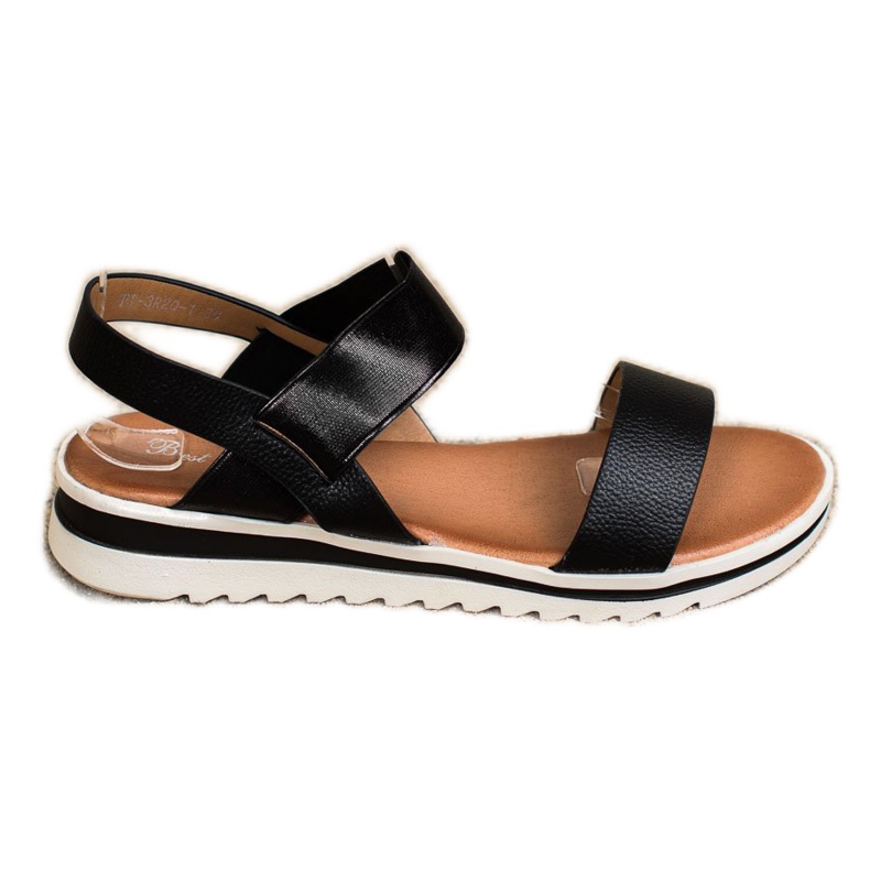 Best Shoes Sandali slip-on alla moda nero