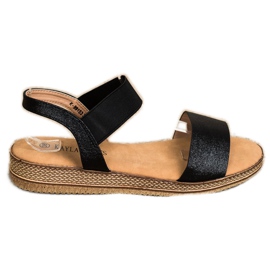 Kayla Sandali neri slip-on nero