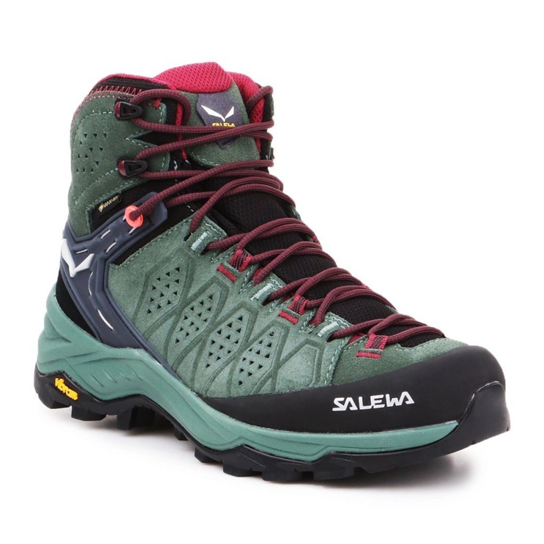 Salewa Ws Alp Trainer 2 Mid Gtx W 61383-5085 scarpe da trekking nero verde