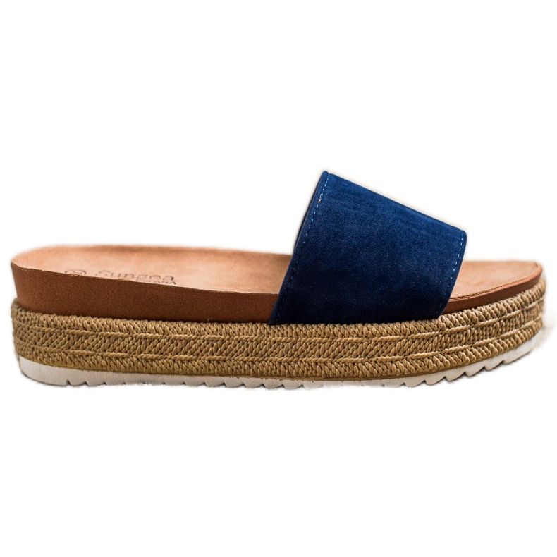 SHELOVET Pantofole classiche sulla piattaforma blu