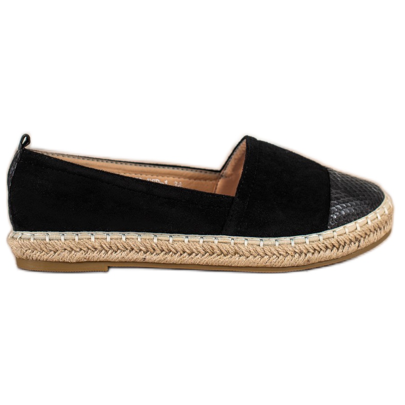 Bestelle Espadrillas Con Inserto Stampa Serpente nero