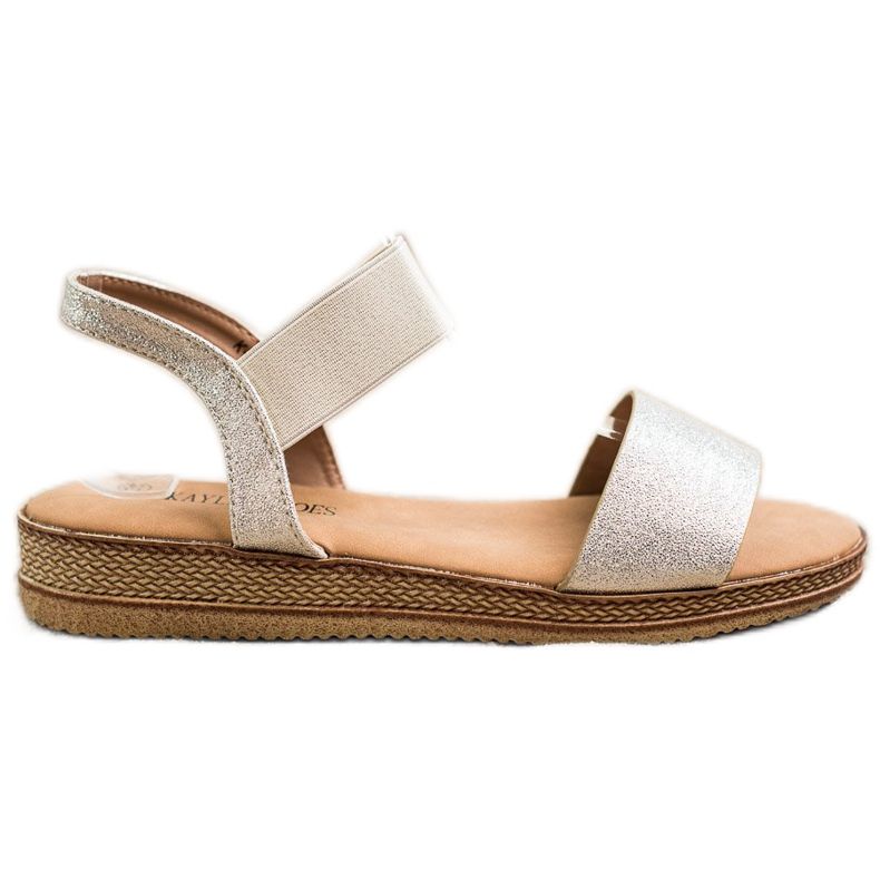 Kayla Sandali Slip On dorati d'oro
