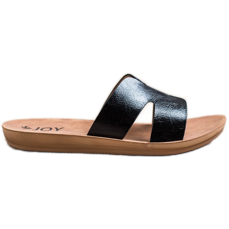 SHELOVET Pantofole in ecopelle nero