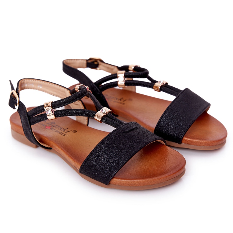 S.Barski Sandali per bambini S. Bararski Comfort Black nero