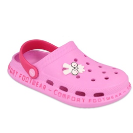 Pantofole in schiuma per bambini Befado - rosa chiaro 159Y106