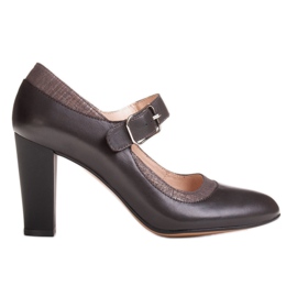 Marco Shoes Décolleté marroni 0932P con chiusura marrone