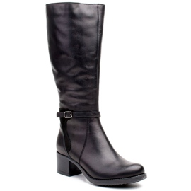 Marco Shoes Comodi stivali da donna 0928K per i giorni gelidi nero