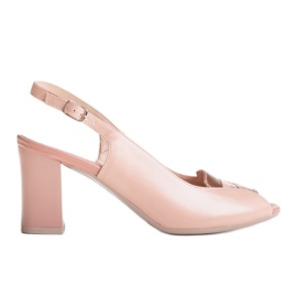 Marco Shoes 1177P sandali rosa con oro