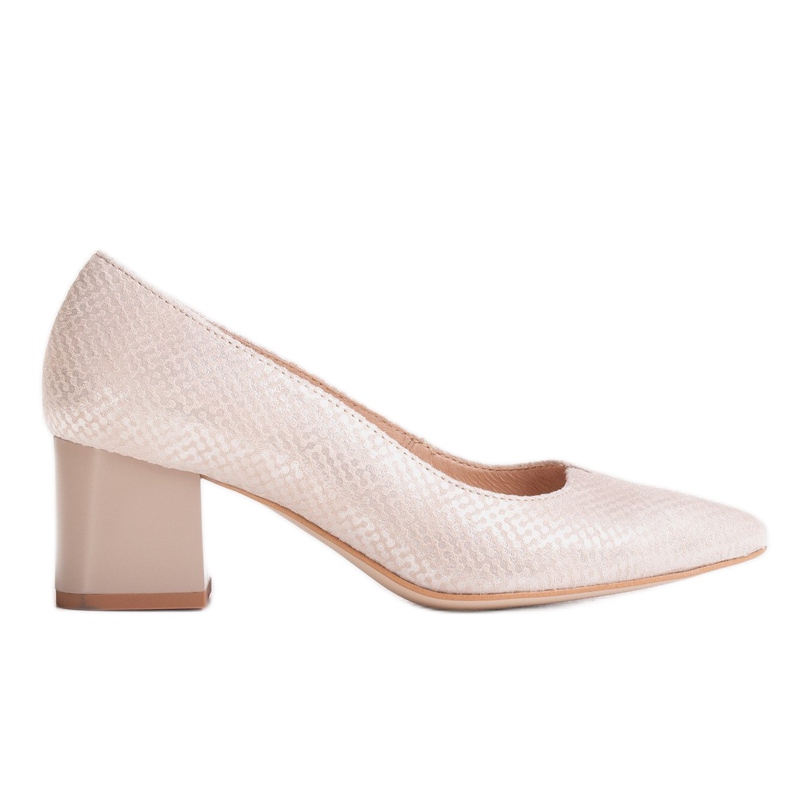 Marco Shoes Scarpe 1038P beige con tacco stabile