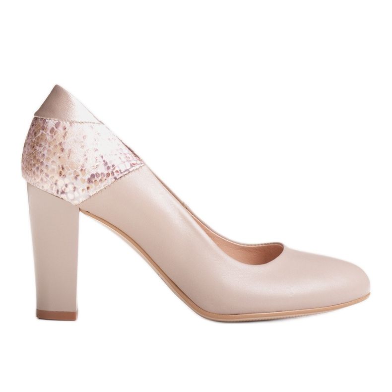 Marco Shoes Décolleté beige 1154P con motivo rettile