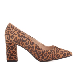 Marco Shoes Décolleté Marco 1066P in pelle di pantera marrone