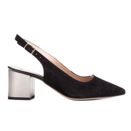 Marco Shoes Sandali neri 1191P con cinturino e fibbia nero