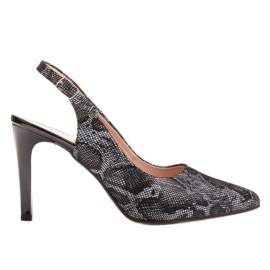 Marco Shoes Sandali neri 0245P con motivo serpente nero