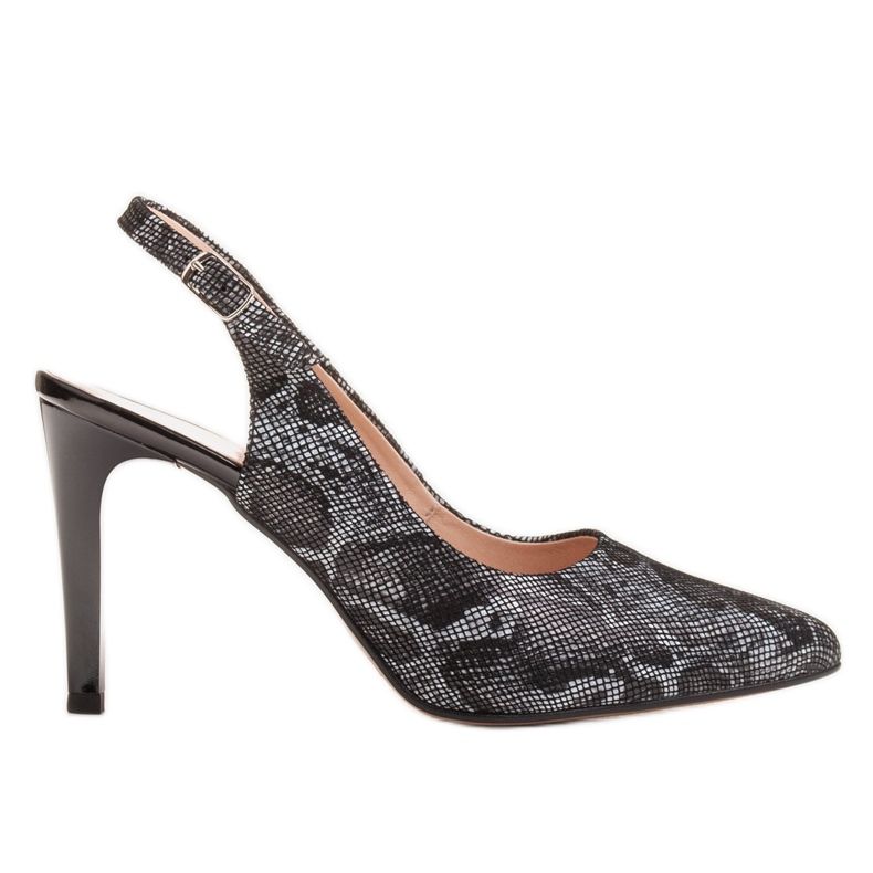 Marco Shoes Sandali neri 0245P con motivo serpente nero