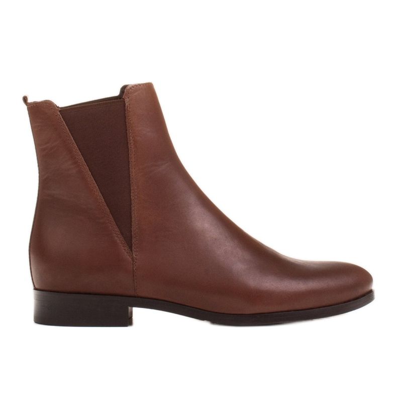 Marco Shoes Marrone 1284B Stivaletto piatto Marco marrone con gomma