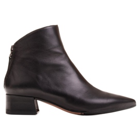 Marco Shoes Stivali Marco 1288B con tacco basso in pelle nero