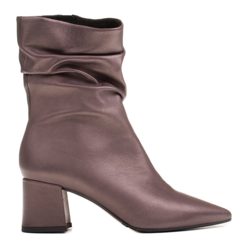 Marco Shoes Stivali alti da donna Marco con arricciatura marrone