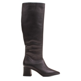 Marco Shoes Stivali neri eleganti e sottili nero