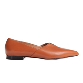 Marco Shoes Ballerine Marco 1285P da donna color caramello con cut-out marrone