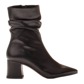 Marco Shoes Stivali alti da donna Marco con arricciatura nero