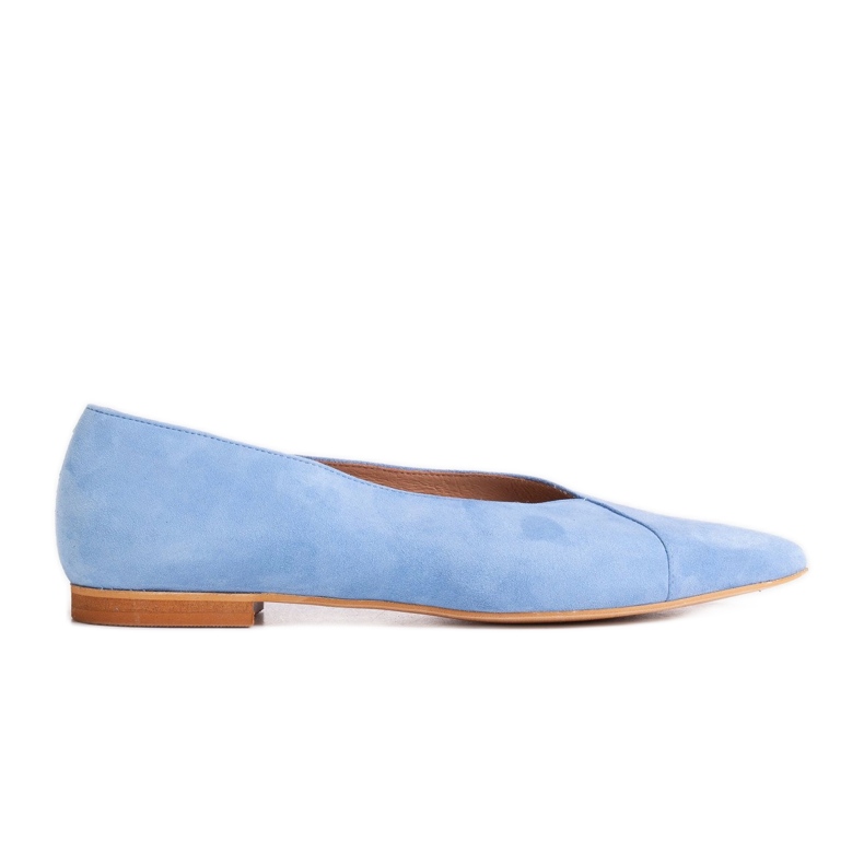 Marco Shoes Ballerine in camoscio naturale blu