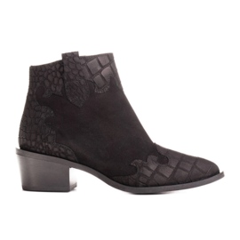 Marco Shoes Stivali neri in pelle scamosciata naturale senza isolamento nero