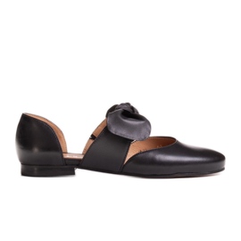 Marco Shoes Ballerine nere 1531P con fiocco nero