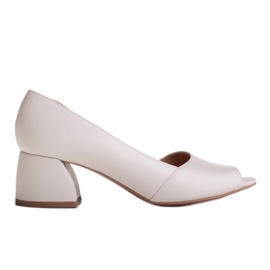 Marco Shoes Décolleté bianche in pelle 1505P bianca