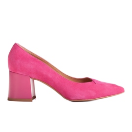 Marco Shoes Eleganti décolleté in camoscio rosa 1434P da donna