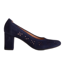 Marco Shoes Décolleté blu navy con perforazione per un piede più ampio