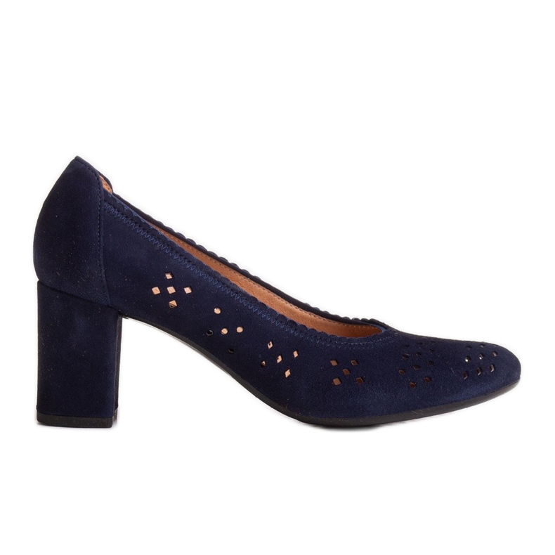 Marco Shoes Décolleté blu navy con perforazione per un piede più ampio