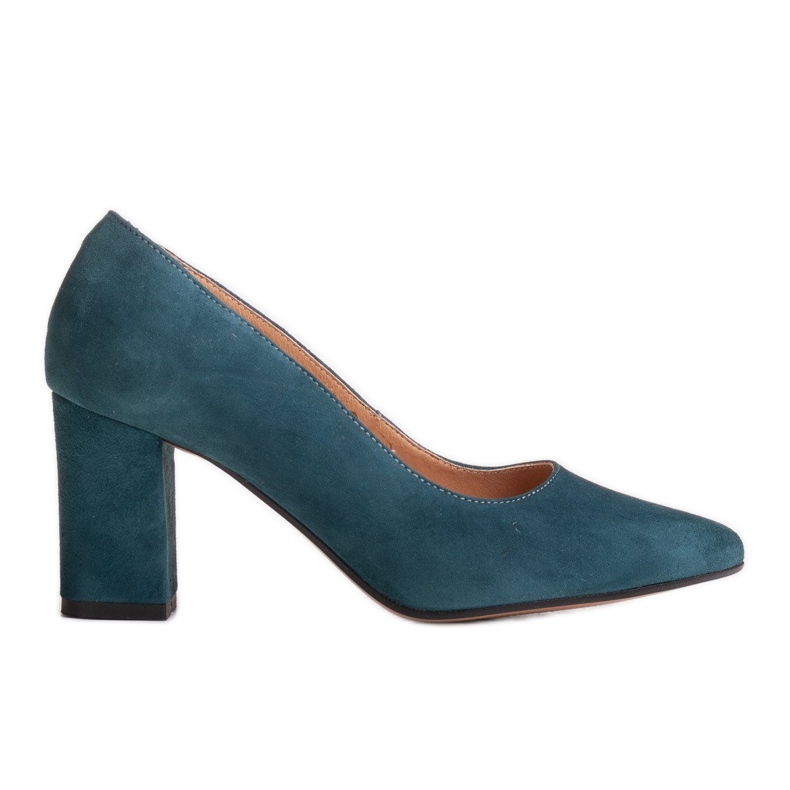 Marco Shoes Décolleté blu in camoscio naturale