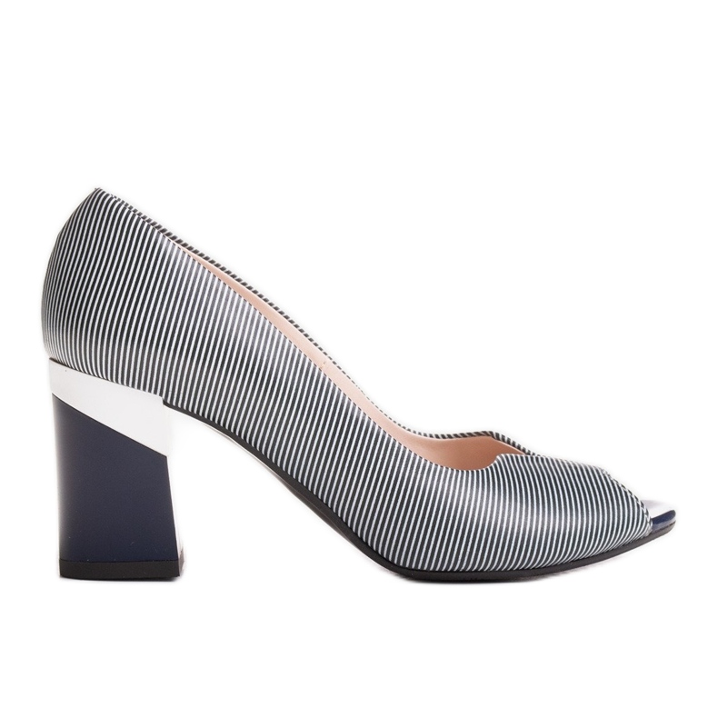 Marco Shoes Décolleté a righe 1636P blu navy