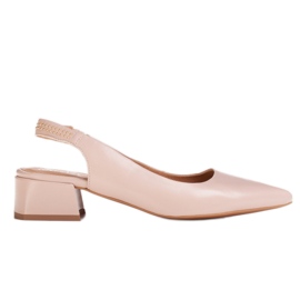 Marco Shoes Sandali beige con jais decorativi in ​​pelle fiore