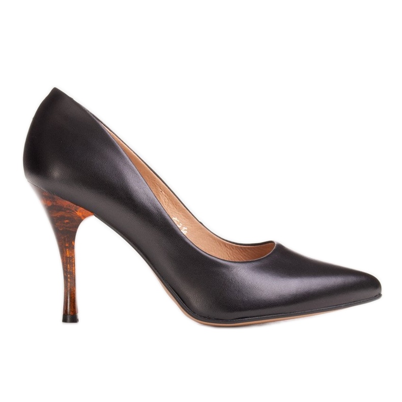 Marco Shoes Tacchi 1599P neri con tacco ambra nero