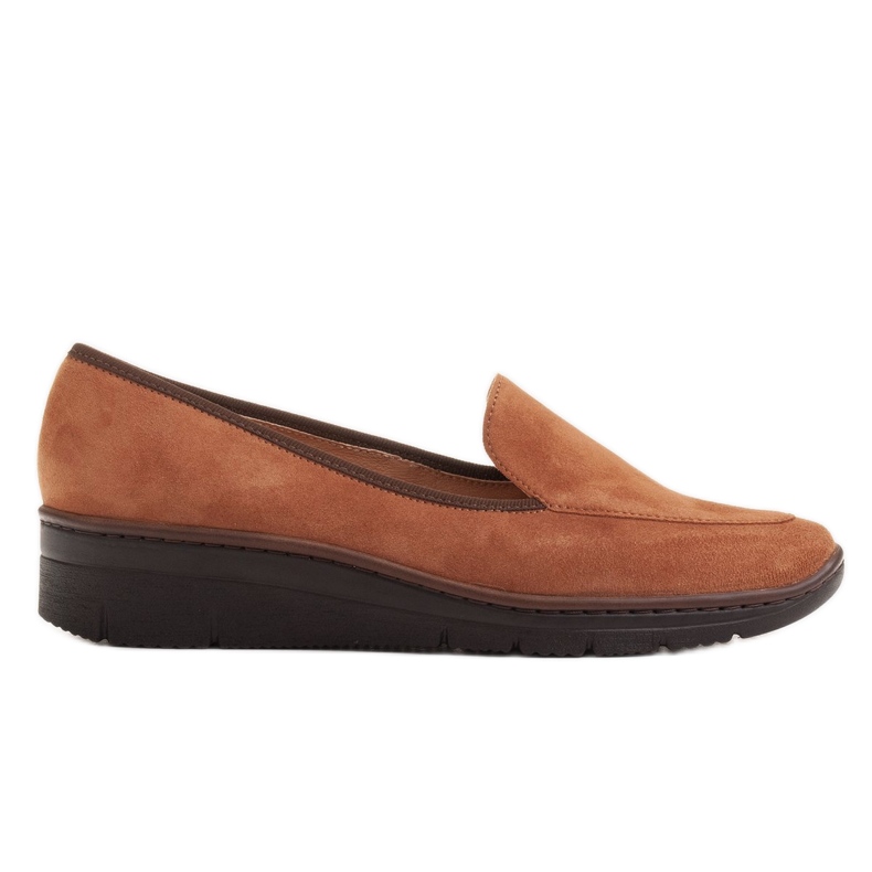 Radoskór Scarpe comode con zeppa bassa per un piede più largo marrone